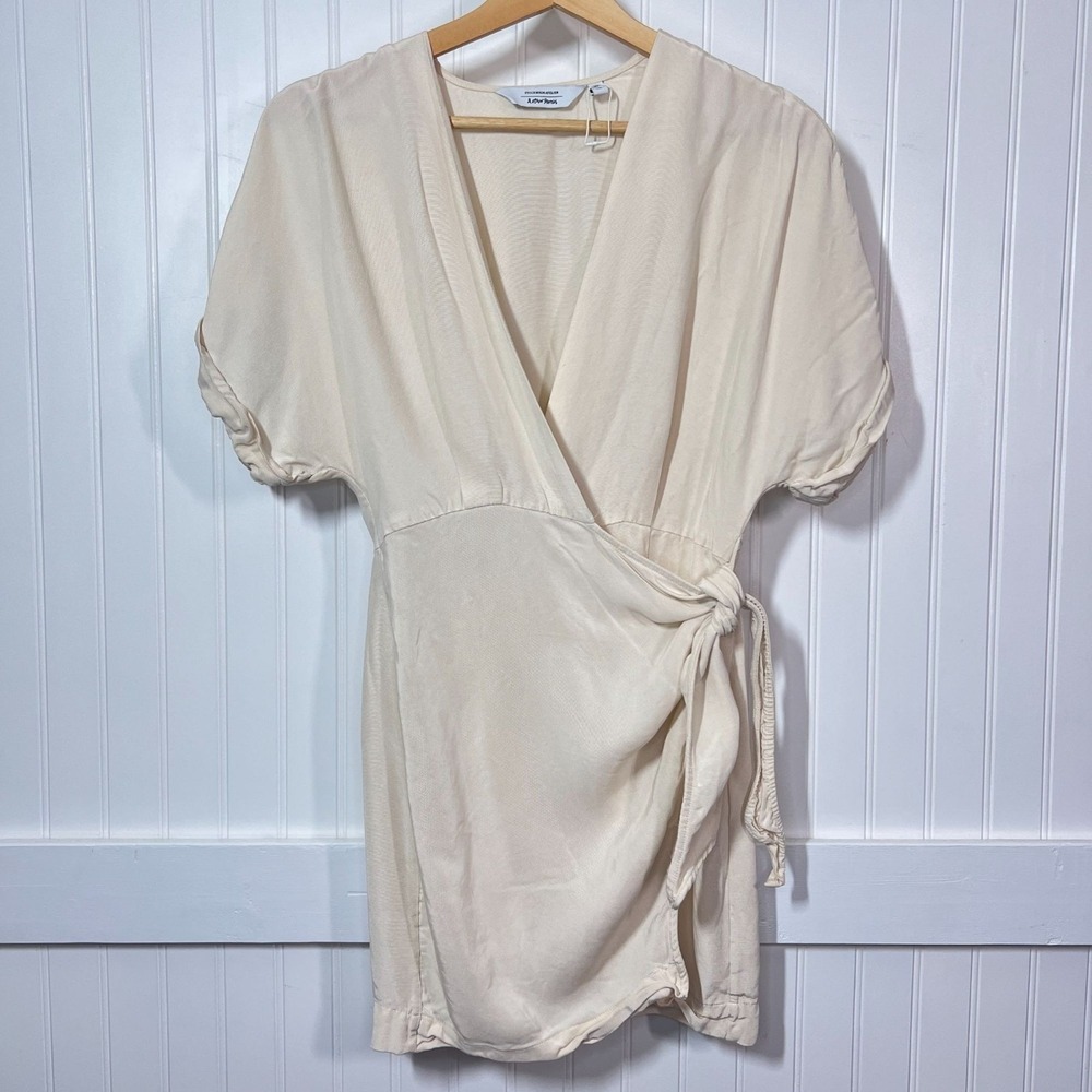 & Other Stories Dress Ivory Wrap Fairycore Coquette Angelcore Mini Ethereal 2